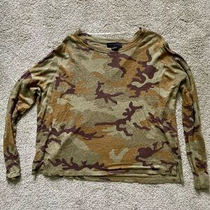 Sanctuary Camo Long Sleeve Top